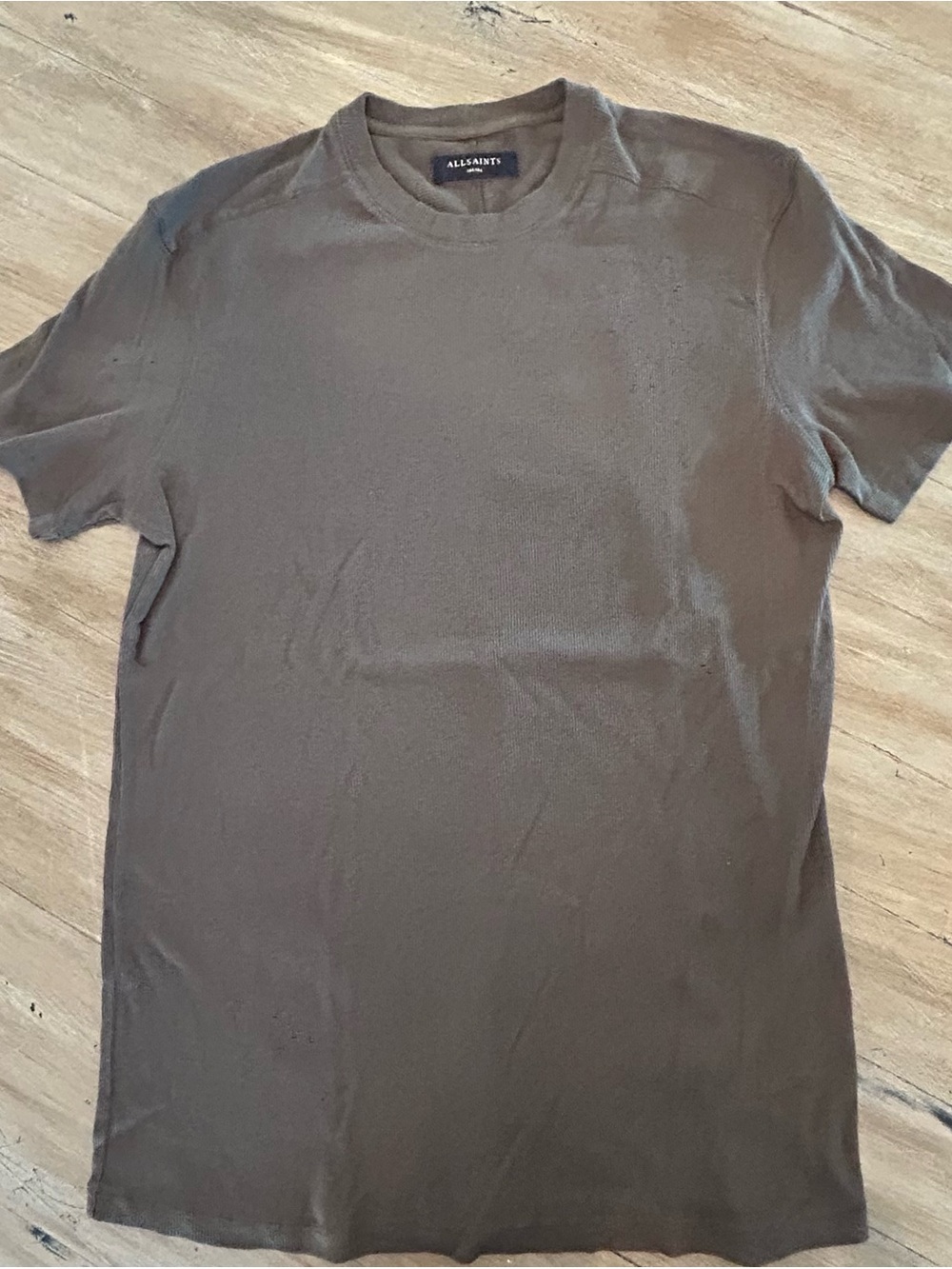 All Saints Olive Crew Neck Short Sleeve Tee